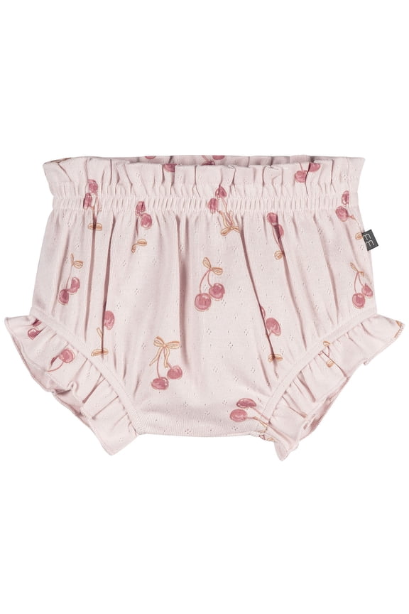 by Gerber Baby Girl Organic Smocked Bloomer Short, Sizes 0/3 Months - 24 Months