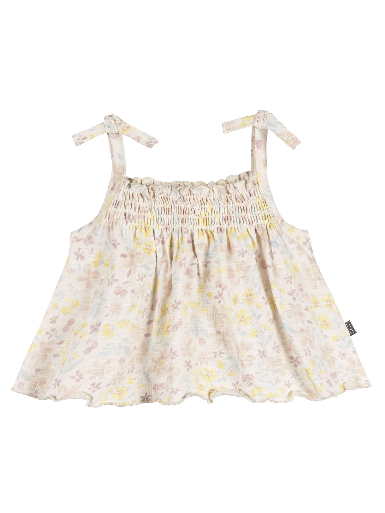 Modern Moments by Gerber Baby Girl Organic Smocked Sleeveless Top, Sizes 0/3 Months - 24 Months