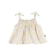 Modern Moments by Gerber Baby Girl Organic Smocked Sleeveless Top, Sizes 0/3 Months - 24 Months