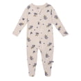thumbnail image 1 of Modern Moments by Gerber Baby Neutral Super Soft Viscose Two-Way Zip Sleep 'N Play Footed Pajamas, Sizes Newborn - 6/9 Months, 1 of 6