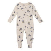 Modern Moments by Gerber Baby Neutral Super Soft Viscose Two-Way Zip Sleep 'N Play Footed Pajamas, Sizes Newborn - 6/9 Months