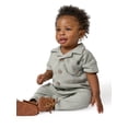 thumbnail image 1 of Modern Moments by Gerber Baby Boy Long Leg Slouch Henley Romper, Sizes 0/3 Months - 24 Months, 1 of 9