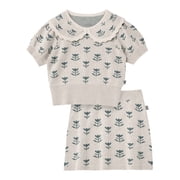 by Gerber Toddler Girl Scallop Sweater and Skirt Set, 2-Piece, 12 Months - 5T deal from Walmart
