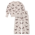 thumbnail image 1 of Modern Moments by Gerber Toddler Girl Jacquard Sweater and Wide Leg Pant Set, 2-Piece, Sizes 12 Months - 5T, 1 of 12
