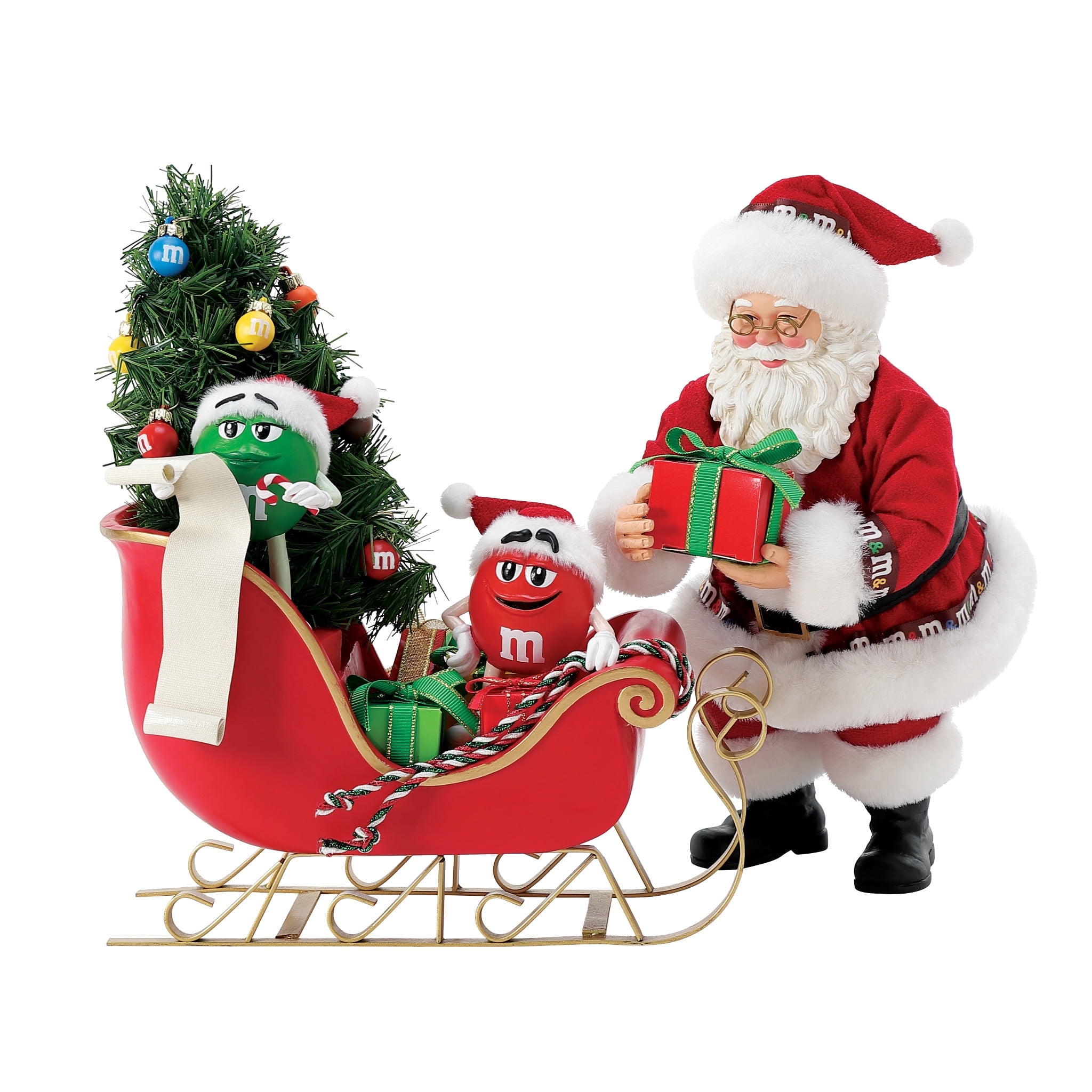 Department 56 Possible Dreams Santa Claus M&M Sleigh Multicolor