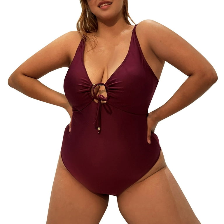 MM Solid Band High Waist Strapless Bathing Suit Top plus Size Swimsuit for  Women Size 24 Bathing Suit for Women plus Size plus Size Swim Cover Pants  Swimsuits for Women with Shorts