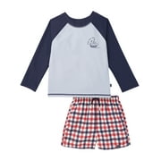 Modern Moments by Gerber Baby and Toddler Boy Long- Sleeve Rash Guard and Trunk Set, 2-Piece, Sizes 0/3M-5T