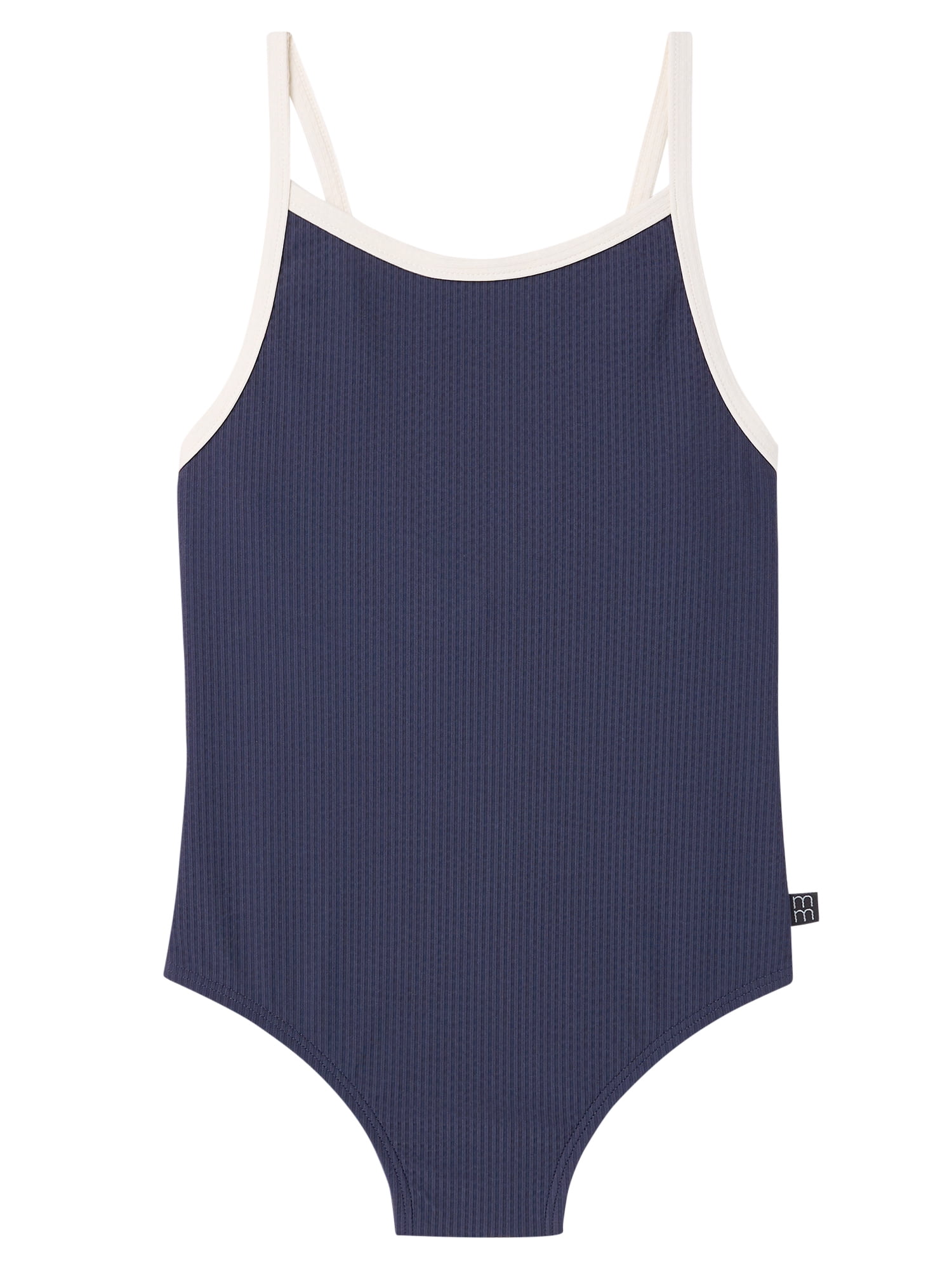 Modern Moments by Gerber Baby and Toddler Girl One-Piece Swimsuit with Bow, 0/3M-5T