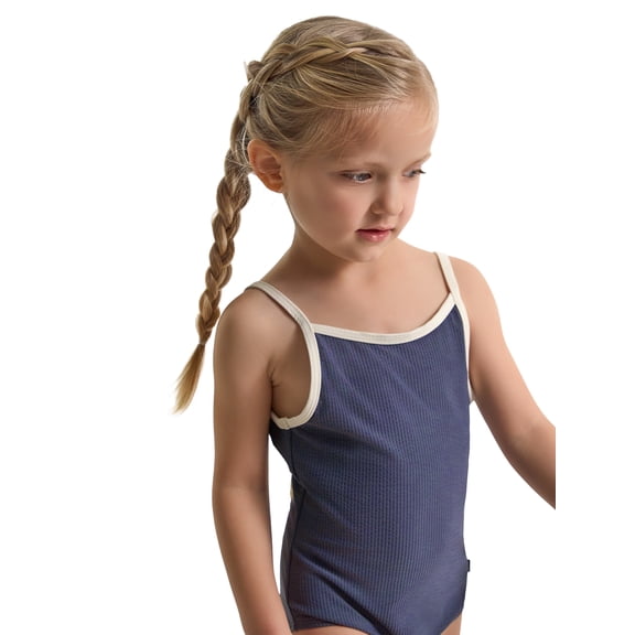 Modern Moments by Gerber Baby and Toddler Girl One-Piece Swimsuit with Bow, 0/3M-5T