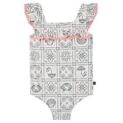 by Gerber Baby and Toddler Girl One-Piece Swimsuit, Sizes 0/3M-5T