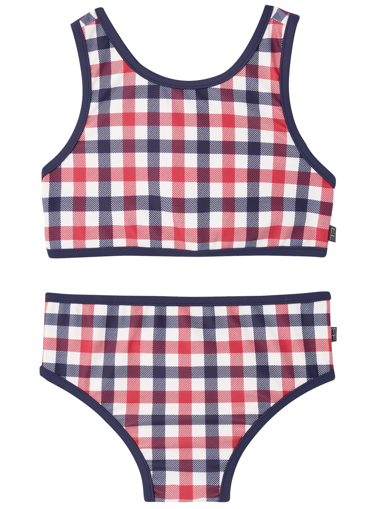 Modern Moments by Gerber Toddler Girl Two- Piece Swimsuit with Binding, Sizes 12M-5T