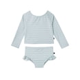 thumbnail image 1 of Modern Moments by Gerber Baby and Toddler Girl Keyhole Rashguard Set, 2-Piece, Sizes 0/3M-5T, 1 of 14