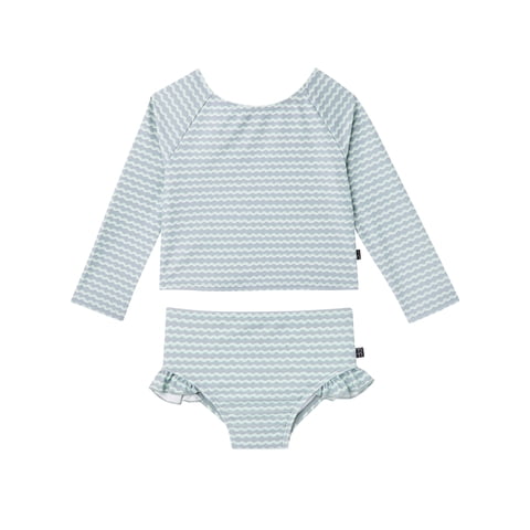 Modern Moments by Gerber Baby and Toddler Girl Keyhole Rashguard Set, 2-Piece, Sizes 0/3M-5T