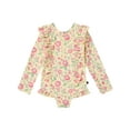 thumbnail image 1 of Modern Moments by Gerber Baby and Toddler Girl Rash Guard with Ruffles, Sizes 0/3M-5T, 1 of 9