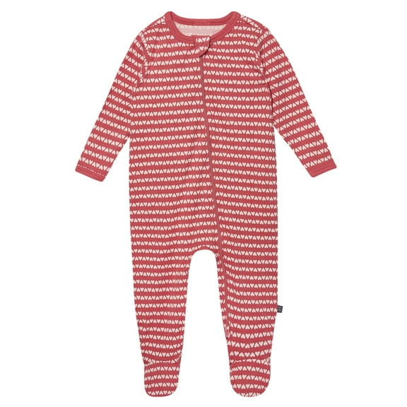 Modern Moments by Gerber Baby Neutral Viscose Valentine's Day Two-Way Zip Sleep 'N Play Footed Pajamas, Sizes Newborn - 6/9 Months