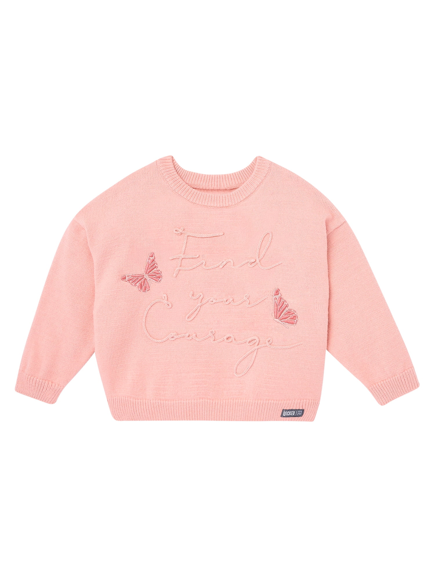Modern Moments Toddler Girl Wicked Affirmation Sweater, Sizes 12 Months - 5T