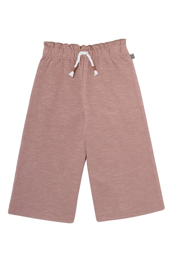 by Gerber Toddler Girl Paperbag Waist Wide Leg Pant, Sizes 12M-5T