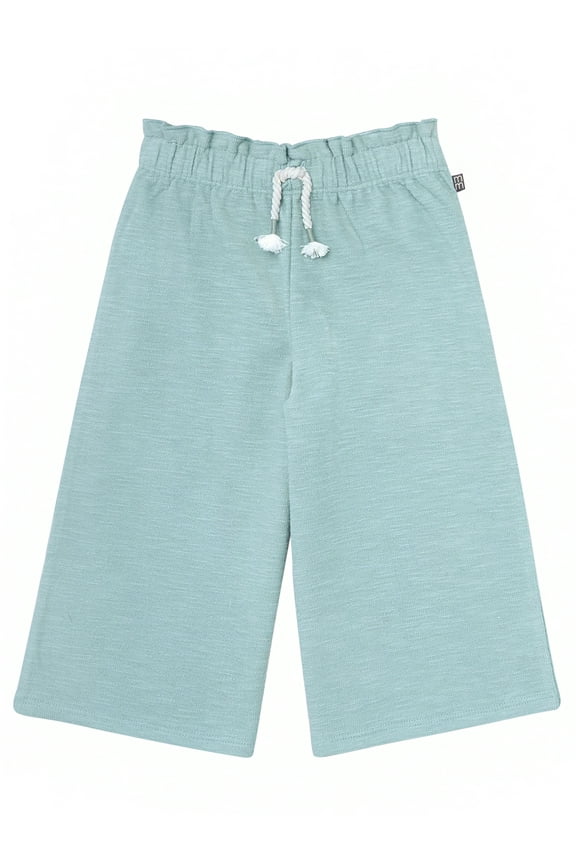 by Gerber Toddler Girl Paperbag Waist Wide Leg Pant, Sizes 12M-5T