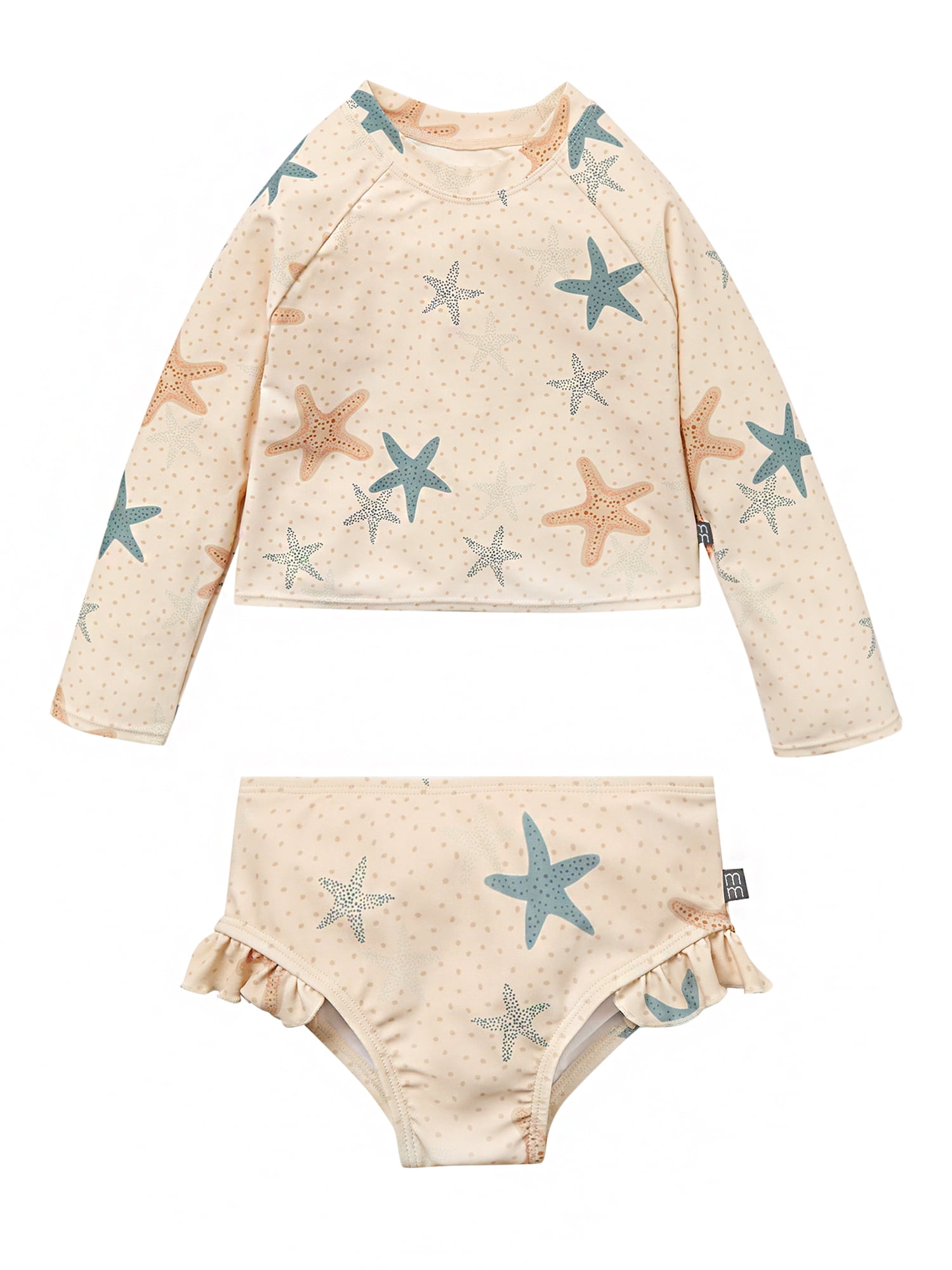 by Gerber Baby and Toddler Girl Rashguard Tankini Set, 2-Piece, Sizes 0/3M - 5T