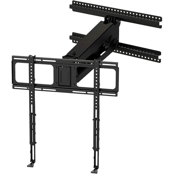 MM340 Above Fireplace Pull Down TV Mount- Televisions 44" to 80" Up to 90 lbs - Safe Auto-Adjusting TV Mounts - Patented Motion Stops, Handles, Balancing Technology - Superior Steel