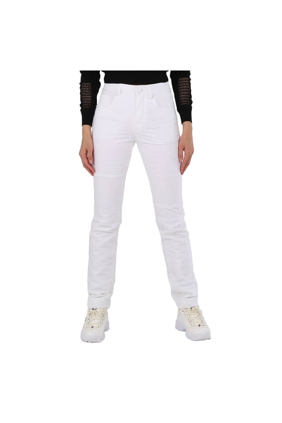 MM6 Ladies White Padded Pants, Brand Size 36 (US Size 4)