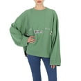 thumbnail image 1 of MM6 Maison Margiela Ladies Clover Band Logo Print Sweatshirt, Size Medium, 1 of 1