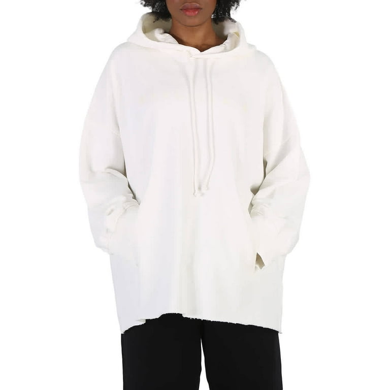 MM6 Maison Margiela Luminescent Pixel Logo Hoodie White