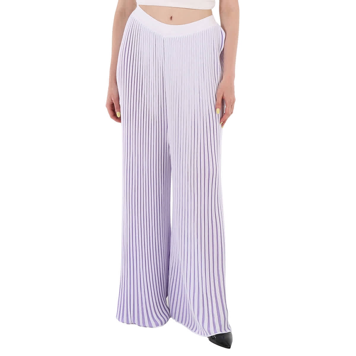 MM6 Maison Margiela Pleated Wide Leg Pants, Size Medium