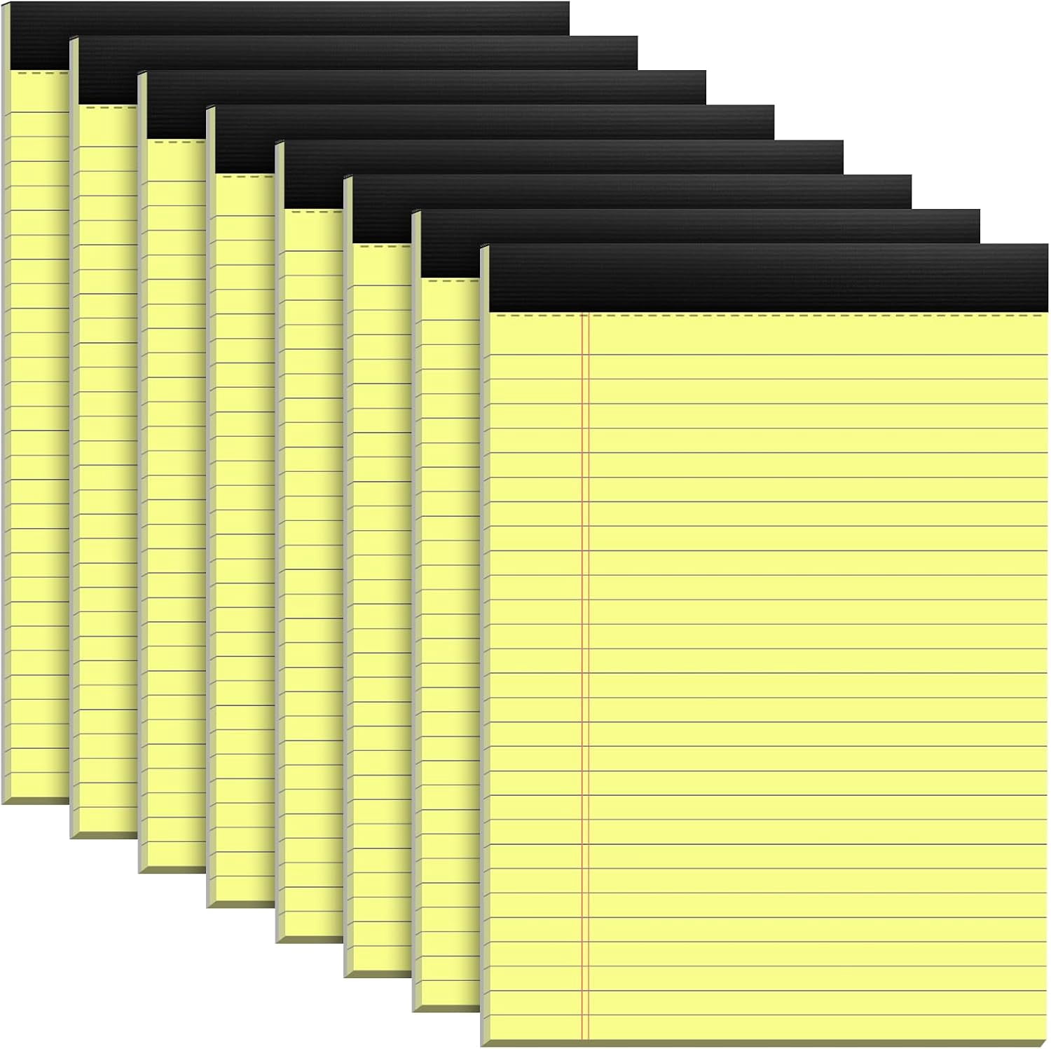 MM8 Pack Yellow Legal Pads 8.5x11 Yellow Notepads 30 Sheets Perforated ...