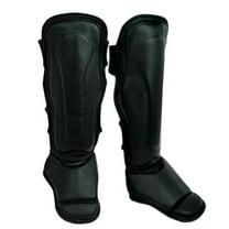 MMA Black Shin & Instep Guard, MMA, Kickboxing, Muay Thai, Martial Arts Shin Protector