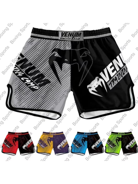 MMA Boxing Shorts Men's Training Combat Fighting Competition Shorts Stretch Muay Thai Men's Sports Sanda Fighting Pants