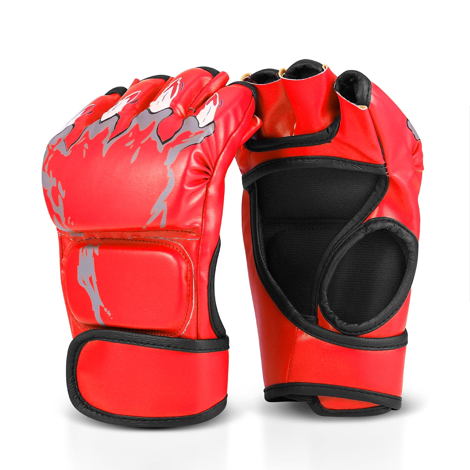 MMA Gloves Fingerless Boxing Gloves for MMA Kickboxing Karate