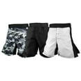 thumbnail image 1 of MMA Grappling Fight Shorts Kick Boxing UFC Muay Thai BJJ (White, 22), 1 of 3