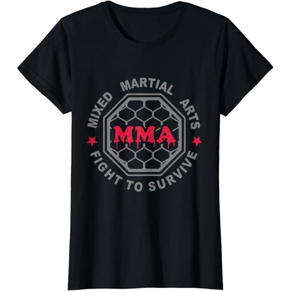 MMA MIXED MARTIAL ARTS CAGE T SHIRT BJJ