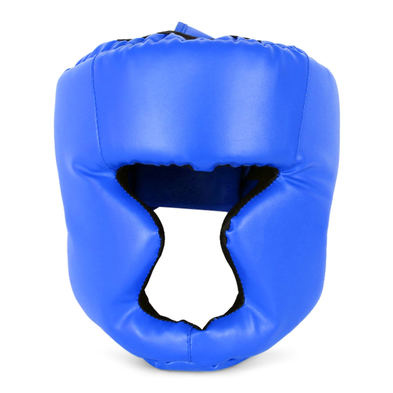 MMA Training Sparring Head Gear, PU Leather Boxing Helmet Kids/Adults