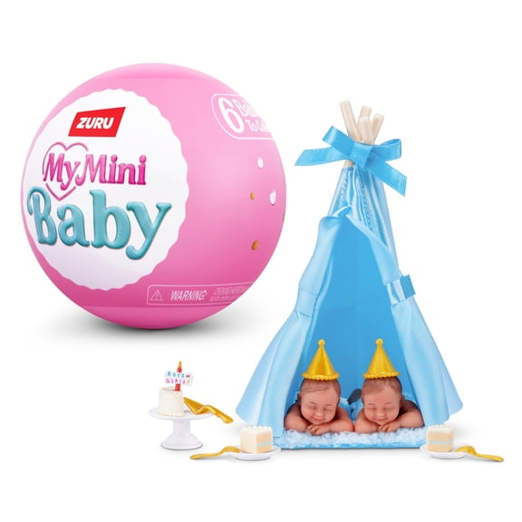 My Mini Birthday Series 1 Mystery Capsule by ZURU - Collectible Surprise Unbox Party Theme Baby Doll with Accessories for Kids Ages 3+