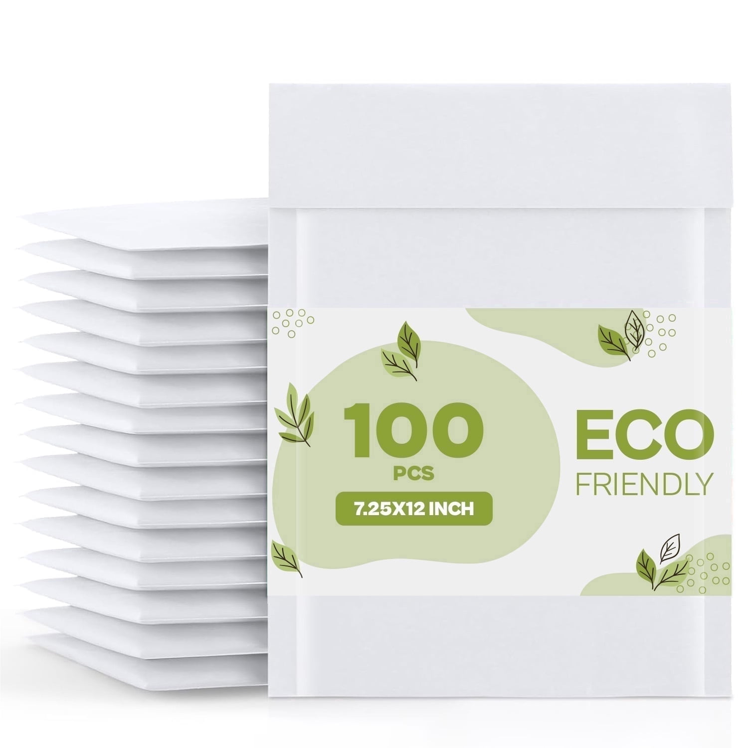 Medicalmartbymail#1 White Kraft Bubble Mailers 7.25" x 12" Tamperproof Cushioned Mailers for Packaging and Shipping 100 Pack