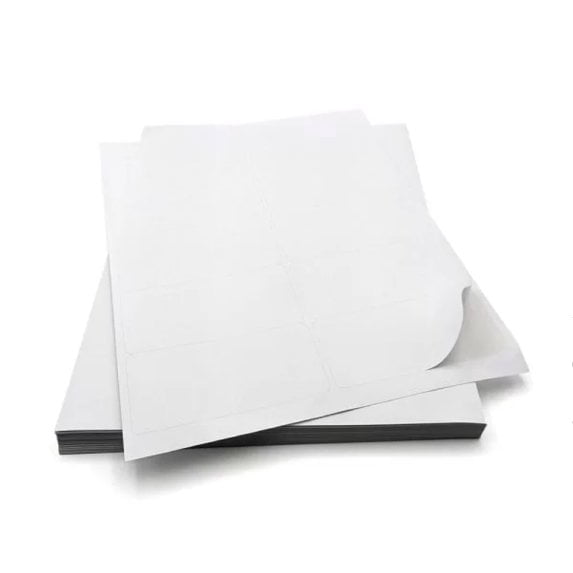 MMBM 2-Up Half Page Labels, 1000 Pages, White, 8.5 x 5.5 Inch, Address and All Purpose Sticker Labels for Laser or Inkjet Printers