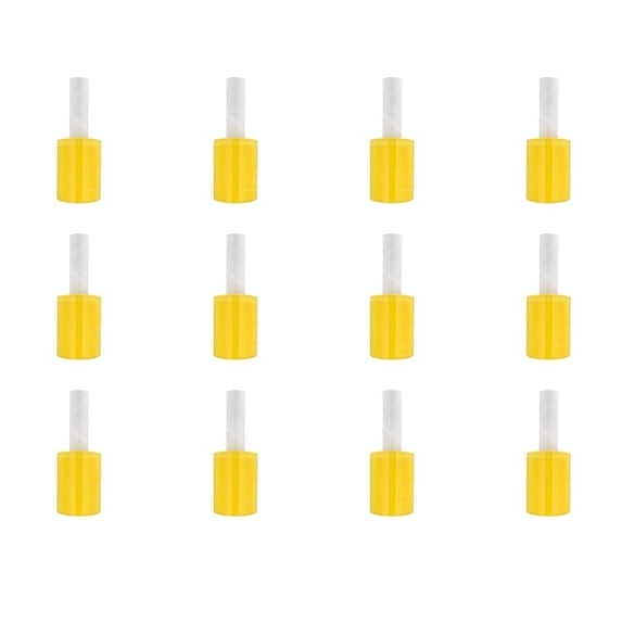 MMBM Yellow Extended Core Stretch Wrap 5 Inch x 1000 Feet 80 Gauge 24 Rolls Opaque Plastic Film for Packaging