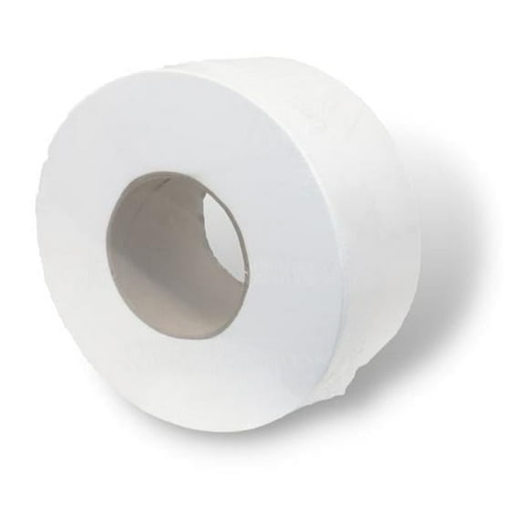 MMBM 3.3" x 550' Jumbo Toilet Paper White 2 Ply 3" Core Comfort & Strength, Food Service and Healthcare Areas 12 Pcs
