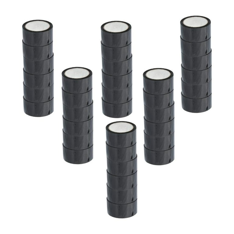 MMBM 36 Rolls - 2 Mil - Black Colored Packing Sealing Tape Convenient,  Product Coding, Dating Inventory, Black, 2 x 110 Yards, 3 Core