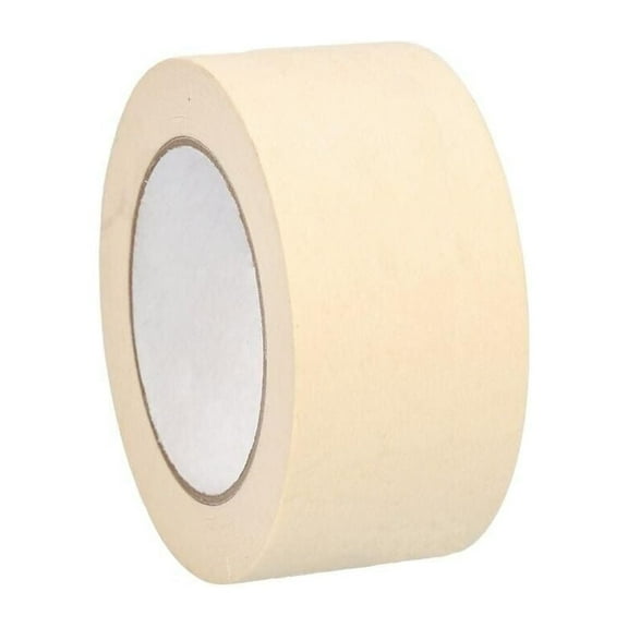 MMBM 5.4 Mil - Heavy Duty Masking Paint Tape Water & Oil Resistant, Quality Adhesive, Mutipurpose, Ivory, 2" x 60 Yards, 48 Pieces