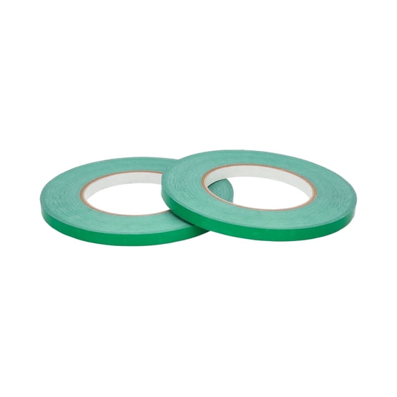 MMBM 6 Pcs - 2.3 Mil- Poly Bag Sealer Tape used for Sealing Bags, Color Coding, Perfect for Food Processing, 3/8" x 180 Yards, Green