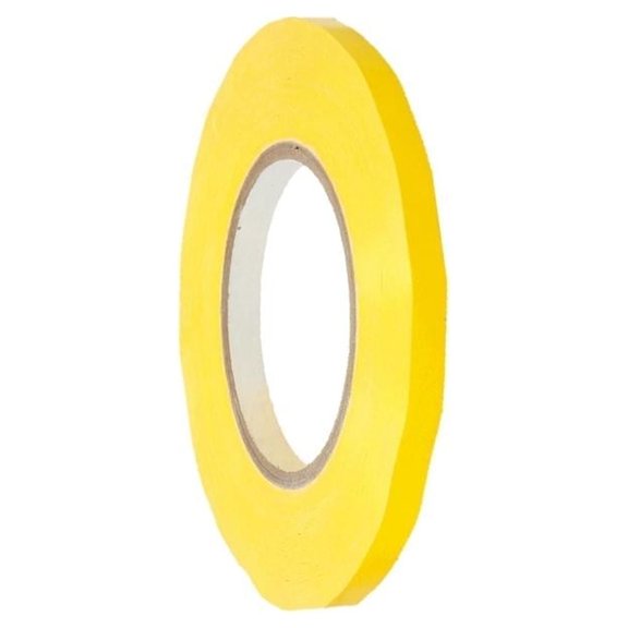 MMBM 6 Pcs - 2.3 Mil- Poly Bag Sealer Tape used for Sealing Bags, Color Coding, Perfect for Food Processing, 3/8" x 180 Yards, Yellow
