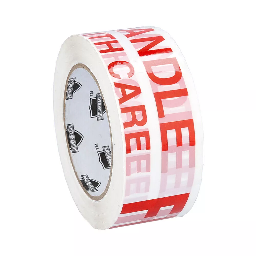 MMBM 6 Rolls 2.83 Inch x 110 Yards 330 Feet Fragile Marking Packing Tape Shipping 2 Mil