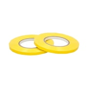 MMBM 6 Rolls - Poly Sealer Bag Packaging Sealing Tape Multipurpose w/ Dispenser, Strong & Durable, Quality Adhesive, 3/8" x 180 Yards, Yellow