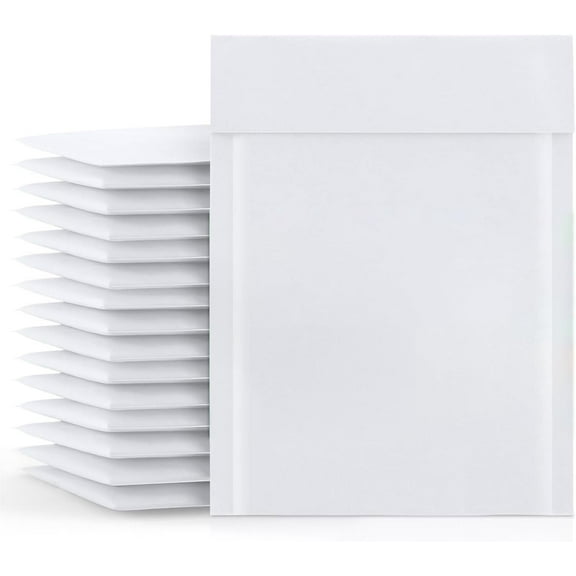 MMBM 900 Pieces #6 12.5" x 19" White Kraft Bubble Mailers Shipping Envelopes Mailing Protection Self Seal Bags