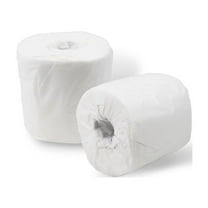 MMBM 96 Rolls 4" x 3.3" White Standard Toilet Paper 2 Ply Comfort and Hygiene 500 Sheets/Rolls for Households & Commercial Use