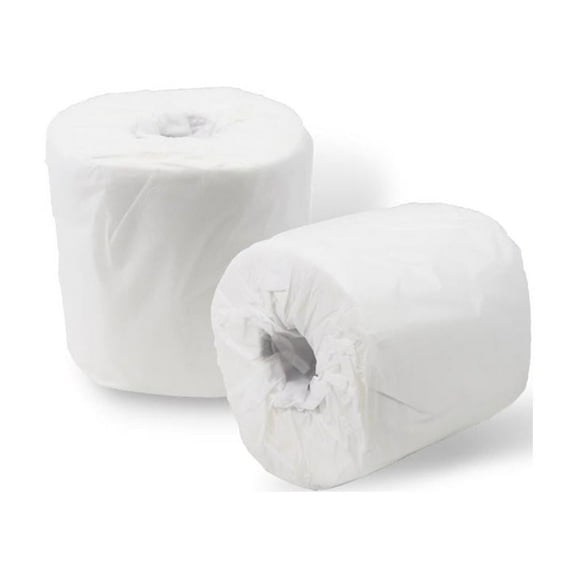 MMBM 96 Rolls 4" x 3.3" White Standard Toilet Paper 2 Ply Comfort and Hygiene 500 Sheets/Rolls for Households & Commercial Use