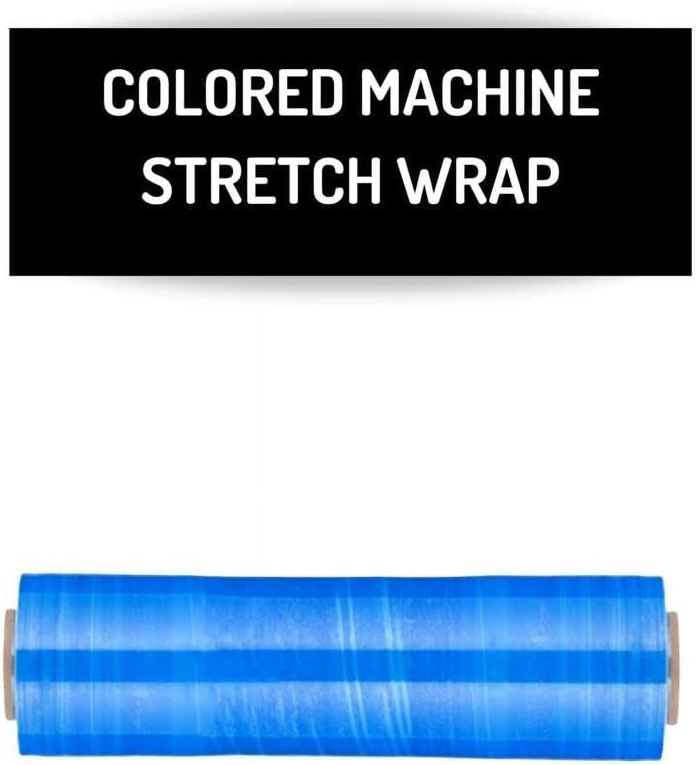 MMBM Blue Stretch Wrap, 20 Inch X 5000 Feet, 80 Gauge, 1 Pack, Colored